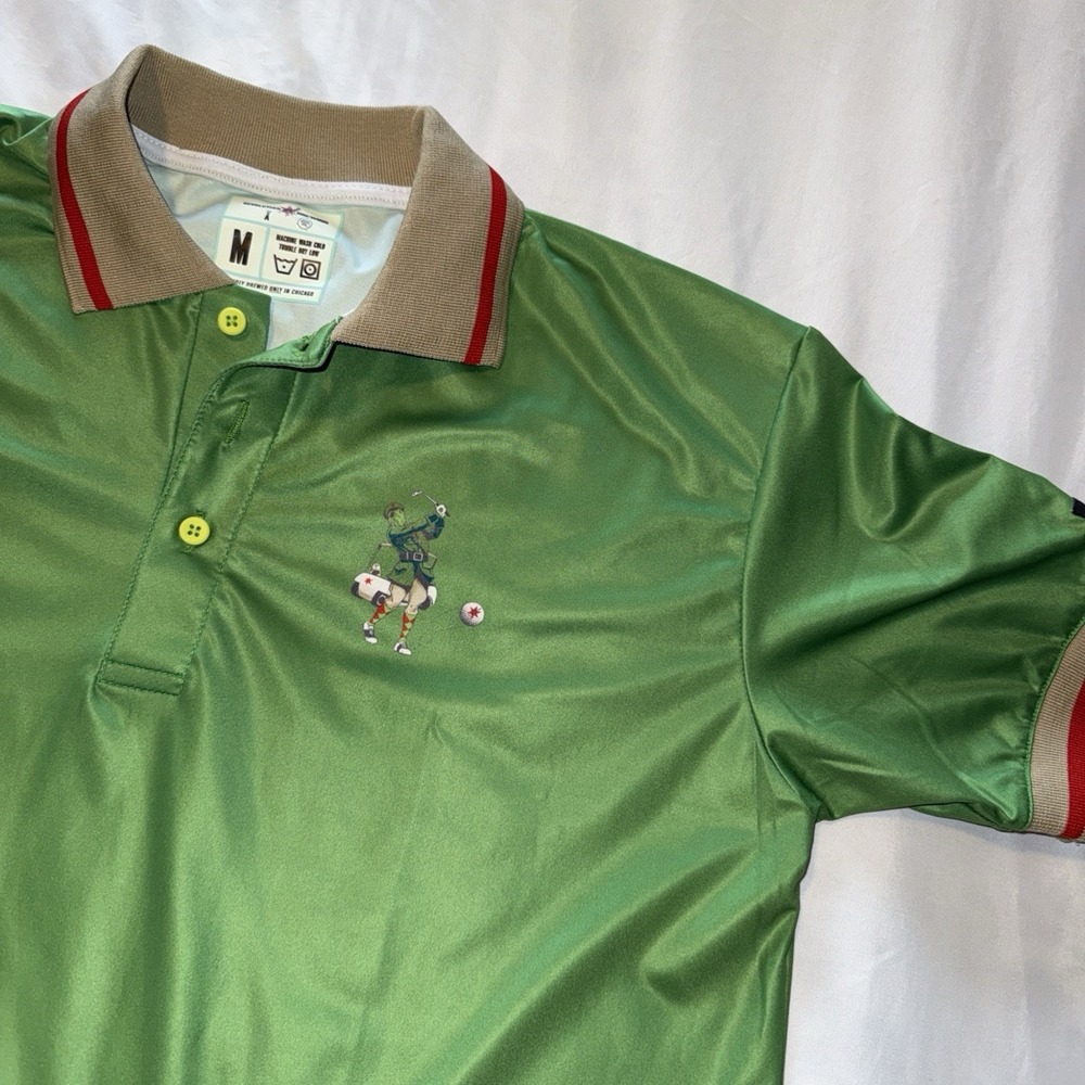 Revolution Brewing Polo Shirt Men's Size M Performance Golf Anti-Hero